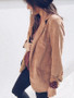 Yellow Pockets Turndown Collar Long Sleeve Fashion Outerwear