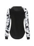 Casual Camouflage Printed Patchwork Sweatshirt