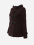 Hooded Patch Pocket Single Breasted Plain Coat