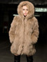 Casual Faux Fur With Pockets Comfortable Hooded Overcoats