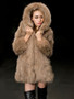 Casual Faux Fur With Pockets Comfortable Hooded Overcoats
