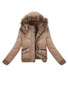 Casual Hooded Flap Pocket Quilted Padded Coat