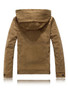 Hooded Fleece Lined Men Coat