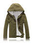 Hooded Fleece Lined Men Coat