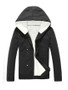 Hooded Fleece Lined Men Coat