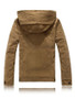 Hooded Fleece Lined Men Coat