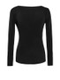 Casual Surplice Pleated Decorative Button Plain Long Sleeve T-Shirt