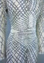 Casual Silver Patchwork Sparkly Sequin Long Sleeve Bodycon Clubwear Mini Dress