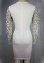 Casual Silver Patchwork Sparkly Sequin Long Sleeve Bodycon Clubwear Mini Dress