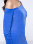 Casual Longline One Shoulder Plain Long Sleeve T-Shirt