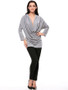 Hot Ruched Cowl Neck  Plain Long Sleeve T-Shirt