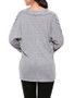 Hot Ruched Cowl Neck  Plain Long Sleeve T-Shirt