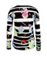 Casual Floral Striped Round Neck Long Sleeve T-Shirt