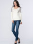 Casual Designed Patchwork Hollow Out Long Sleeve T-Shirt