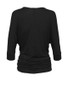 Casual Captivating V-Neck Zips Plain Batwing Long Sleeve T-Shirt