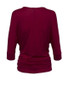 Casual Captivating V-Neck Zips Plain Batwing Long Sleeve T-Shirt