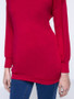 Casual Basic V-Neck Solid Long Sleeve T-Shirt