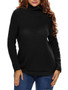 Casual Band Collar Side-Vented Zips Plus Size Sweater