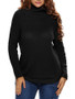 Casual Band Collar Side-Vented Zips Plus Size Sweater