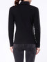 Casual Turtleneck Solid-color Long Sleeve T-shirt