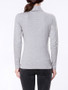 Casual Turtleneck Solid-color Long Sleeve T-shirt