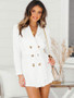 Double Breasted Long Sleeve Blazer Dress