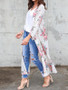 Long Sleeves Chiffon Fashion Floral Printed Cover-up Outwear