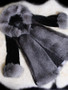 New Black Color Block Fur Pockets Hooded Long Sleeve Elegant Coat