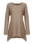 New Khaki Long Sleeve Casual Sweet Going out Pullover Sweater