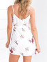 Casual Fashion V neck Floral Print Halter Dress