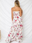 Bohemia Floral Off shoulder Waisted Maxi Dress