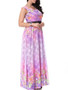 Casual Delightful Floral Lace V-Neck Plus Size Maxi Dress