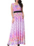 Casual Delightful Floral Lace V-Neck Plus Size Maxi Dress