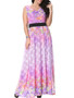 Casual Delightful Floral Lace V-Neck Plus Size Maxi Dress