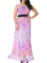 Casual Delightful Floral Lace V-Neck Plus Size Maxi Dress