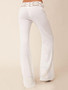 Lace White Bodycon Casual Pants