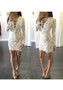Casual White Plain Lace Hollow-out Deep V-neck Lace-up Bodycon Club Mini Dress