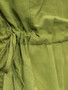 Casual Round Neck Drawstring Pocket Plain Bodycon Dress