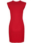 Casual Deep V-Neck Solid Ruched Sleeveless Bodycon Dress