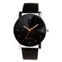 Men Women Leather Strap Line Analog Quartz Ladies Wrist Watches Fashion Watch Women's Watches Brand Luxury Watch