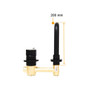 Brass Black Plated Wall Mounted Bathroom Faucet