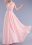 Pink Patchwork Spaghetti Strap Draped Backless V-neck Sleeveless Elegant Maxi Dress