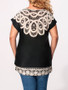 Casual Round Neck Printed Plus-size-t-shirts