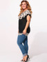 Casual Round Neck Printed Plus-size-t-shirts