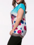 Casual Gradient Butterfly Printed Plus Size T-Shirt