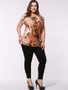 Casual Attractive Butterfly Printed Plus Size T-Shirt