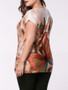 Casual Attractive Butterfly Printed Plus Size T-Shirt