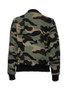 Casual Band Collar Pocket Camouflage Bomber Plus Size Jacket