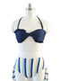 Striped Bottom Bikinis Swimwear