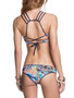 Floral Two-Pieces Halterneck Bikini Swimwear